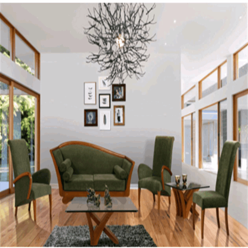 مبلمان کلاسیک 8 نفره مدل فلور تمام پارچه فیلون