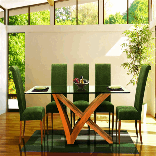 میز نهار خوری 8 نفره تمام پارچه فیلون